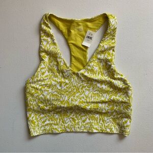 Aerie Printed Real Me Recharge Sports Bra Size Medium Chartreuse NWT